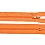 Zips špirálový 3mm nedeliteľný 18cm oranžová