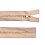 Zipper brass indivisible beige 10 cm