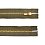 Zipper brass indivisible khaki 10 cm