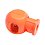 One-hole stopper, neon orange