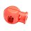 One-hole stopper, dark neon orange