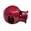 One-hole stopper, burgundy