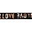 Pruženka s nápisem Love, šíře 40 mm