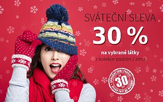 Sváteční sleva 30 % 🎄