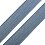 Edging glossy elastic 15 mm, blue