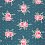 Cotton poplin with flowers and polka dots, digital print