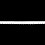 Braid with pompoms white, width 6 mm
