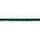 Braid with pompoms green, width 6 mm