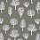 Jersey French Terry combed with trees, digital print - width 180 cm