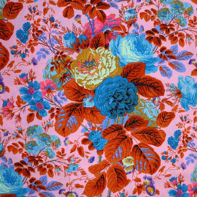 Bavlna Kaffe Fassett s rostlinami | DůmLátek.cz - látky, metráž, galanterie