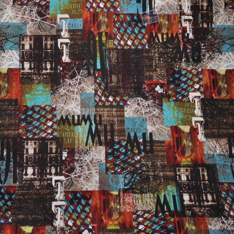 Cotton stretch pattern | FabricsHouse.com