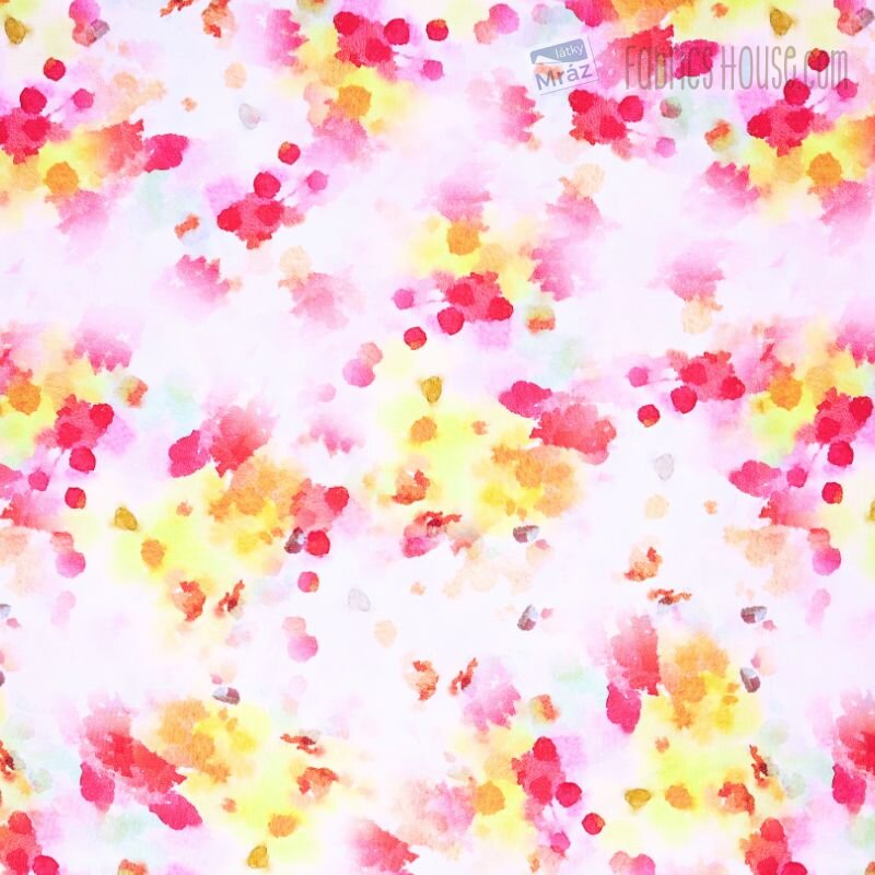 Viscose jersey with abstract pattern | FabricsHouse.com